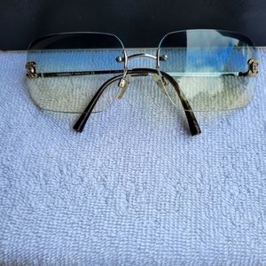 Chanel Rhinestone Rimless Chanel Sunglasses Vintage